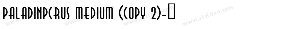 PaladinPCRus Medium (COPY 2)字体转换